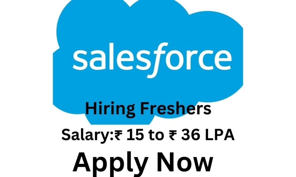 Salesforce Freshers Hiring 2024 