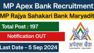 MP Apex Bank Recruitment 2024: