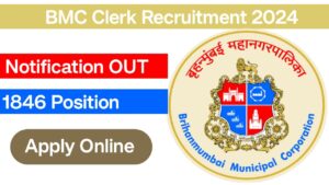 BMC clerk Recruitment 2024 Apply Online