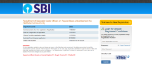 SBI Recruitment 2024 official website.