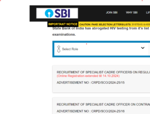 SBI SO Recruitment 2024 Apply Online 