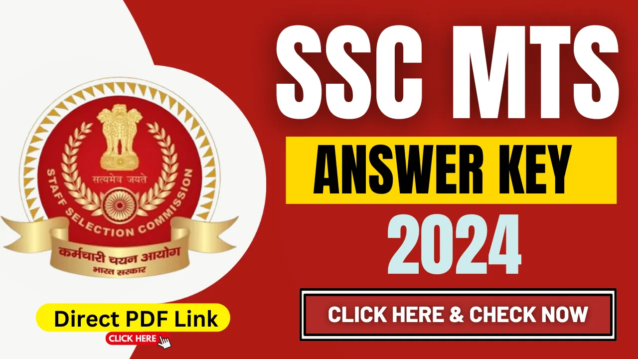 SSC MTS Answer Key 2024